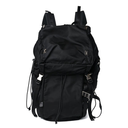 Prada Tessuto Nylon Montagna Double Buckle Backpack Black 1 of 10