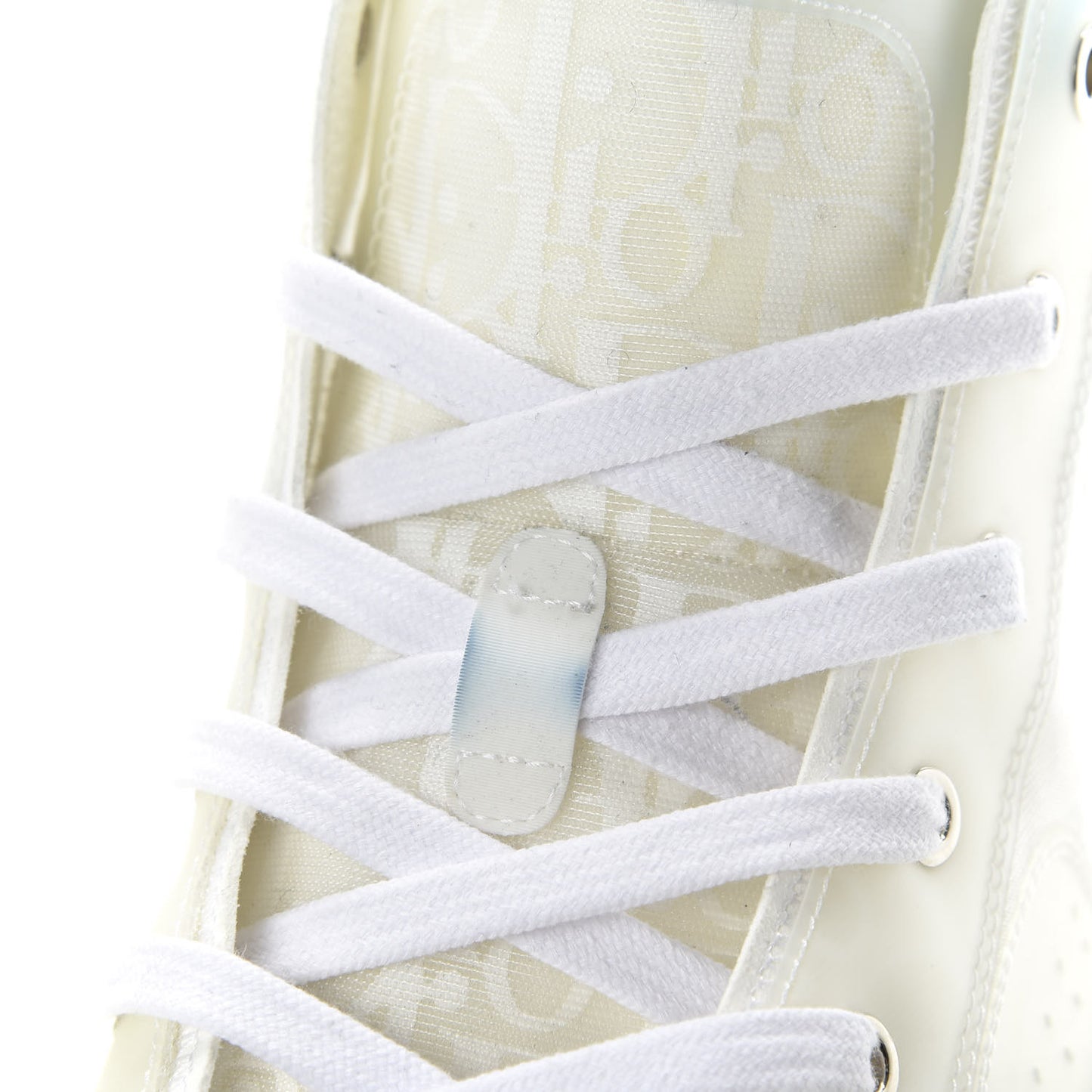 Technical Canvas Oblique Mens B23 High Top Sneakers 43 White