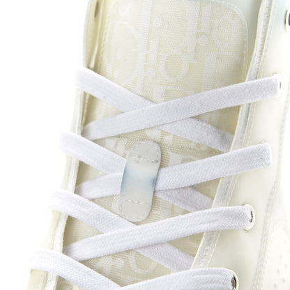 Christian Dior Technical Canvas Oblique Mens B23 High Top Sneakers 43 White 12 of 13