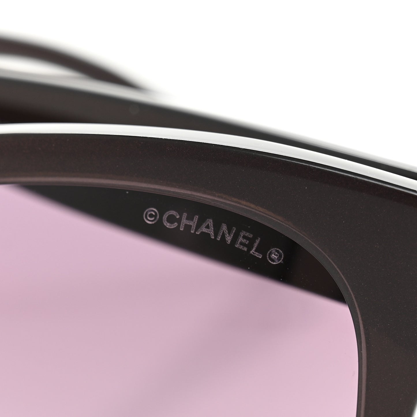 Acetate Polarized Square CC Sunglasses 5380 Purple