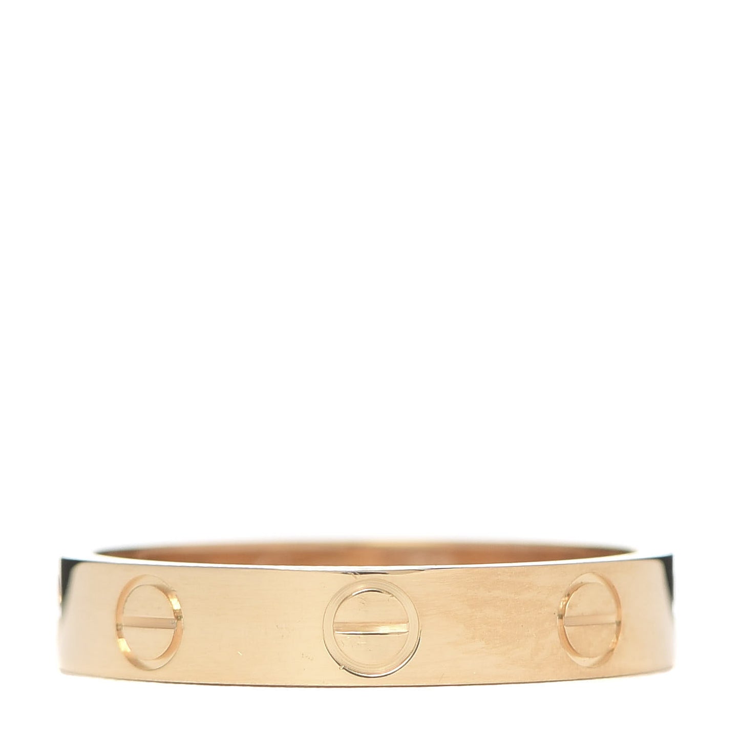 18K Yellow Gold 3.5mm LOVE Wedding Band Ring 53 6.5