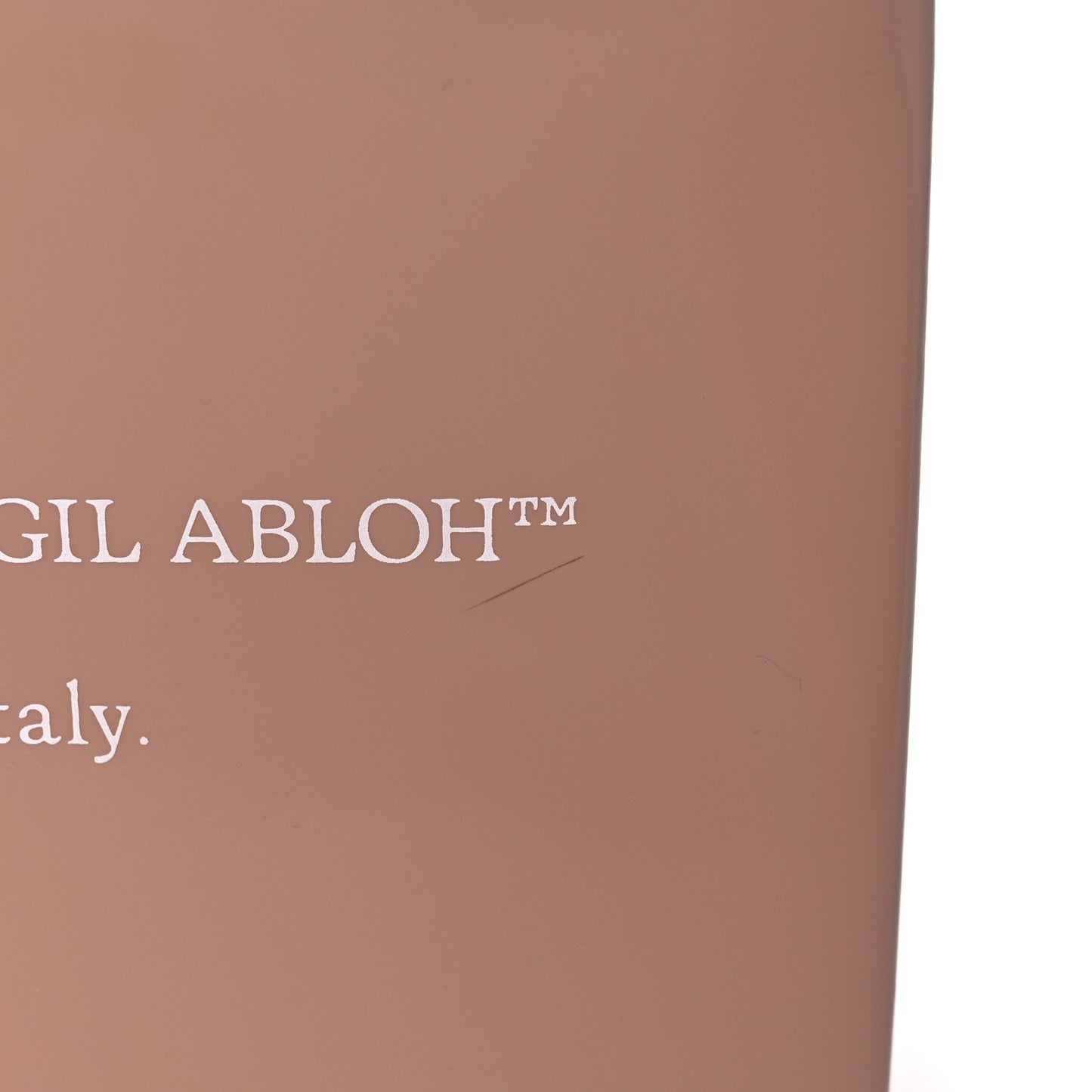 Patent Mini Box Bag Nude Beige