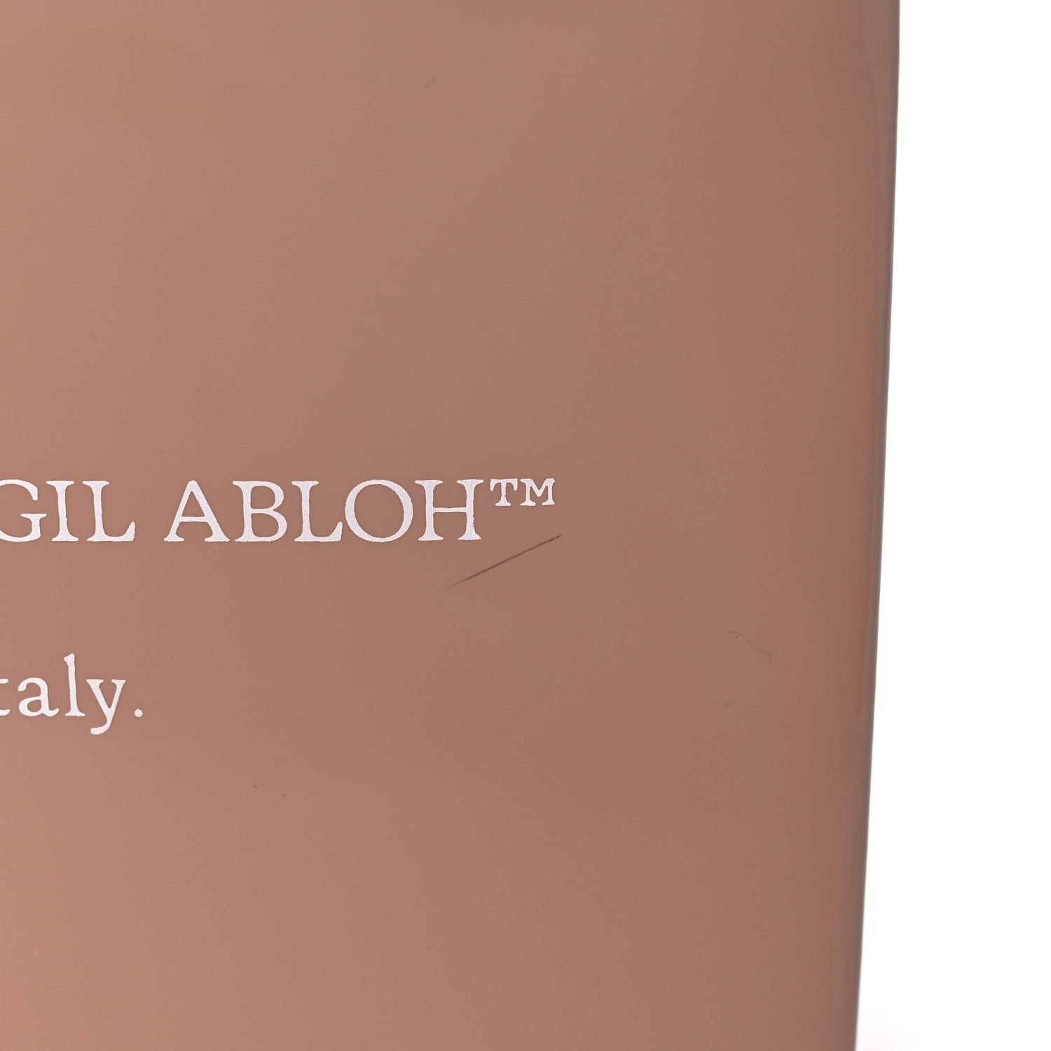 Off-White Patent Mini Box Bag Nude Beige 15 of 16