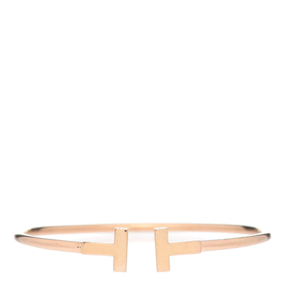 Tiffany 18K Rose Gold T Wire Bracelet 1 of 5