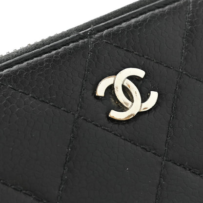 Chanel Caviar Quilted Large Gusset Zip Around Wallet Black 14 of 14
