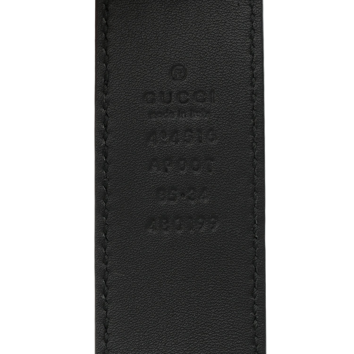 Gucci Calfskin Double G 30mm Belt 85 34 Black 3 of 6