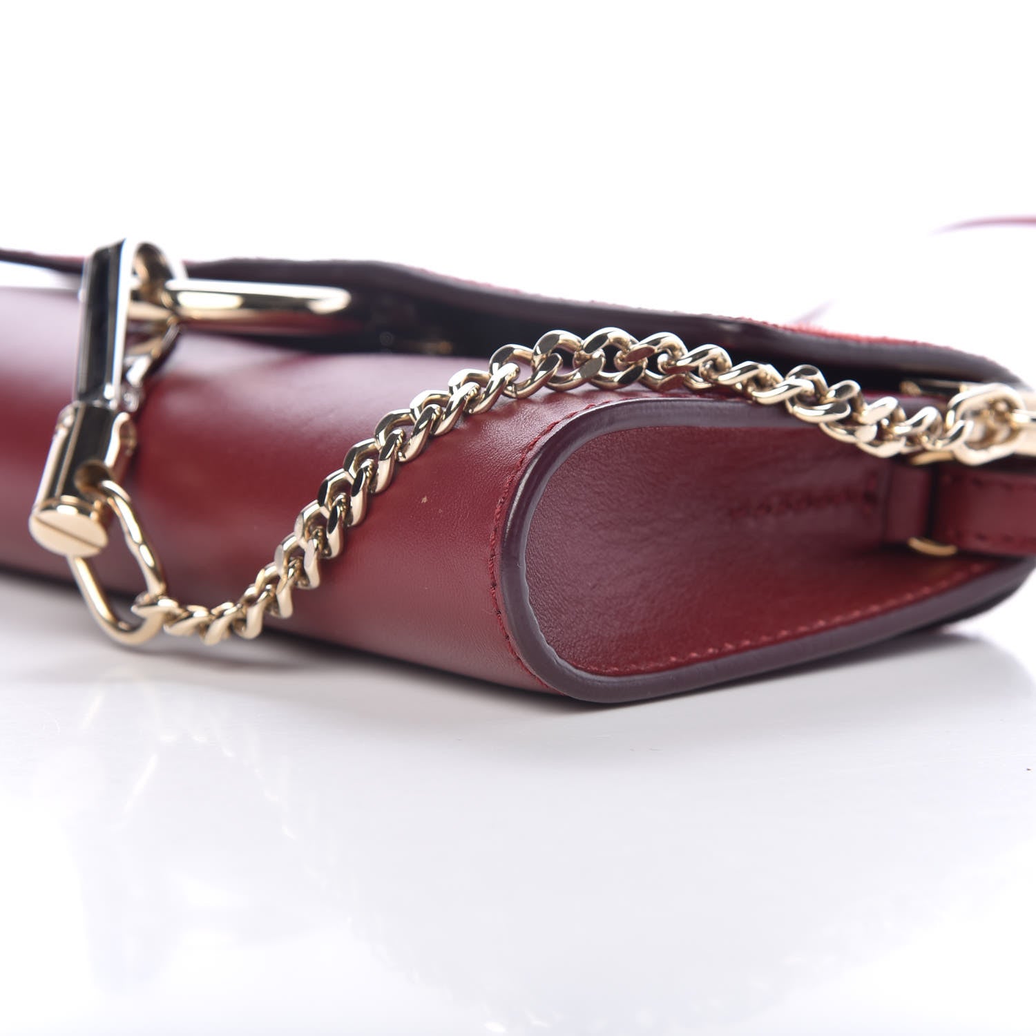 Chloe Suede Calfskin Mini Faye Shoulder Bag Plum Purple 9 of 9