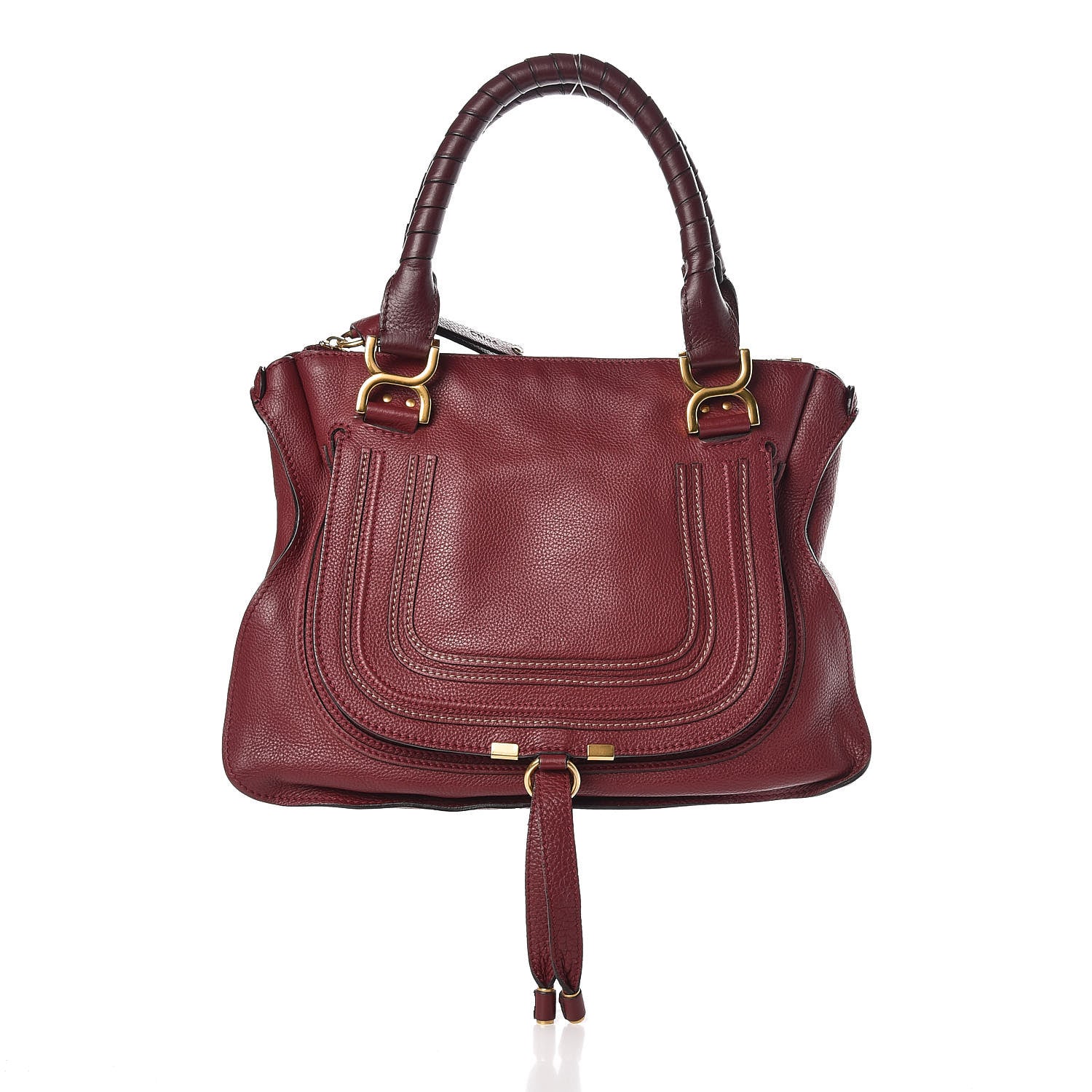 Chloe Calfskin Medium Marcie Satchel Cocoa 1 of 7