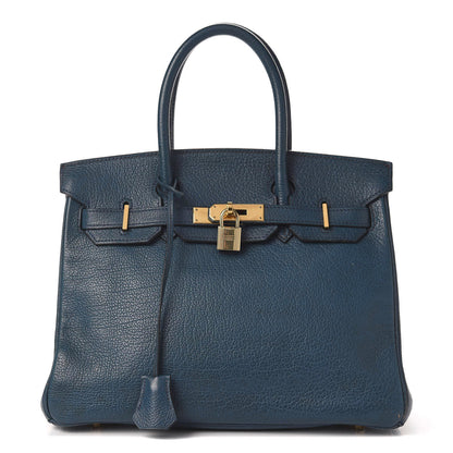 Hermes Chevre Mysore Birkin 30 Bleu De Prusse 1 of 21