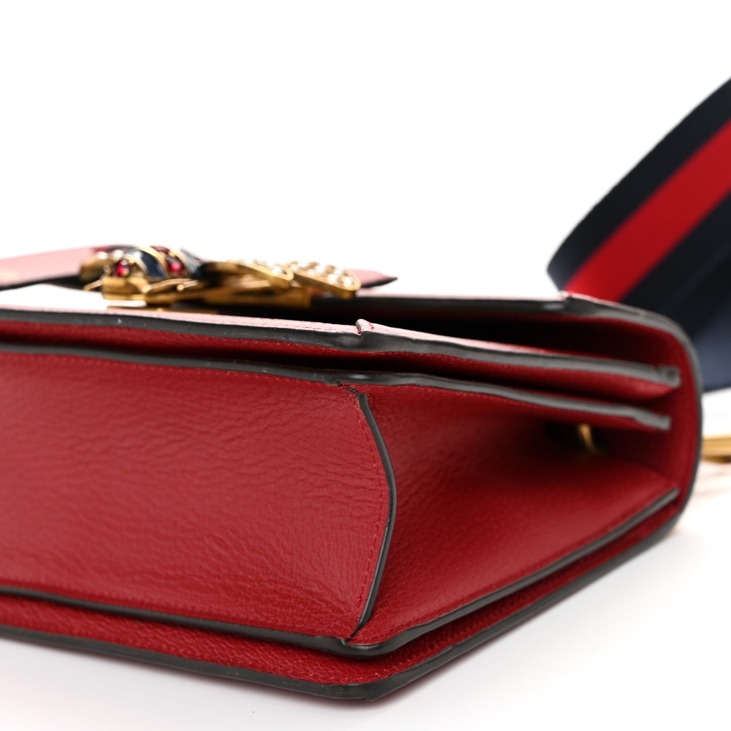 Gucci GG Supreme Monogram Small Queen Margaret Top Handle Bag Red 10 of 10