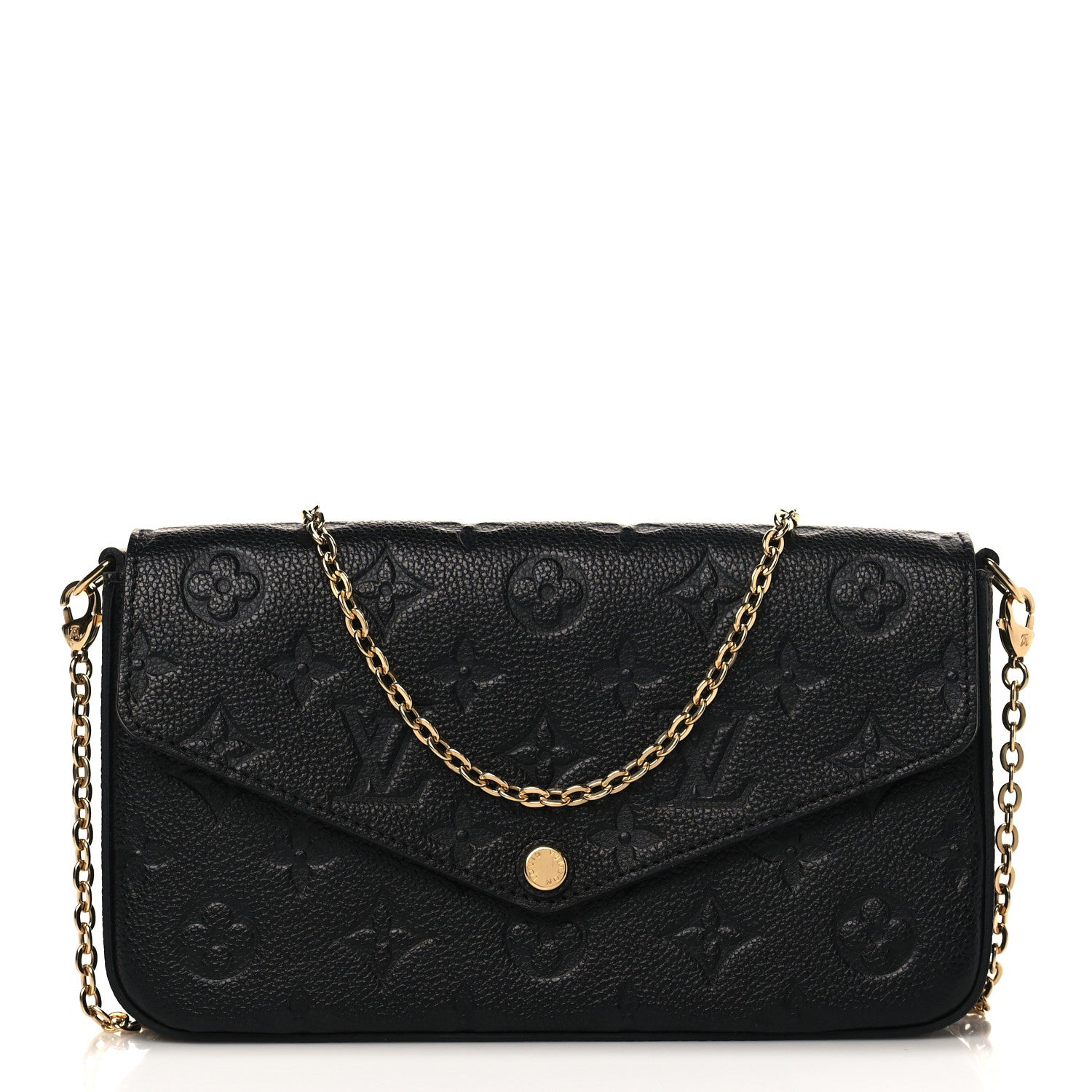 Louis Vuitton Empreinte Pochette Felicie Chain Wallet Black 1 of 8