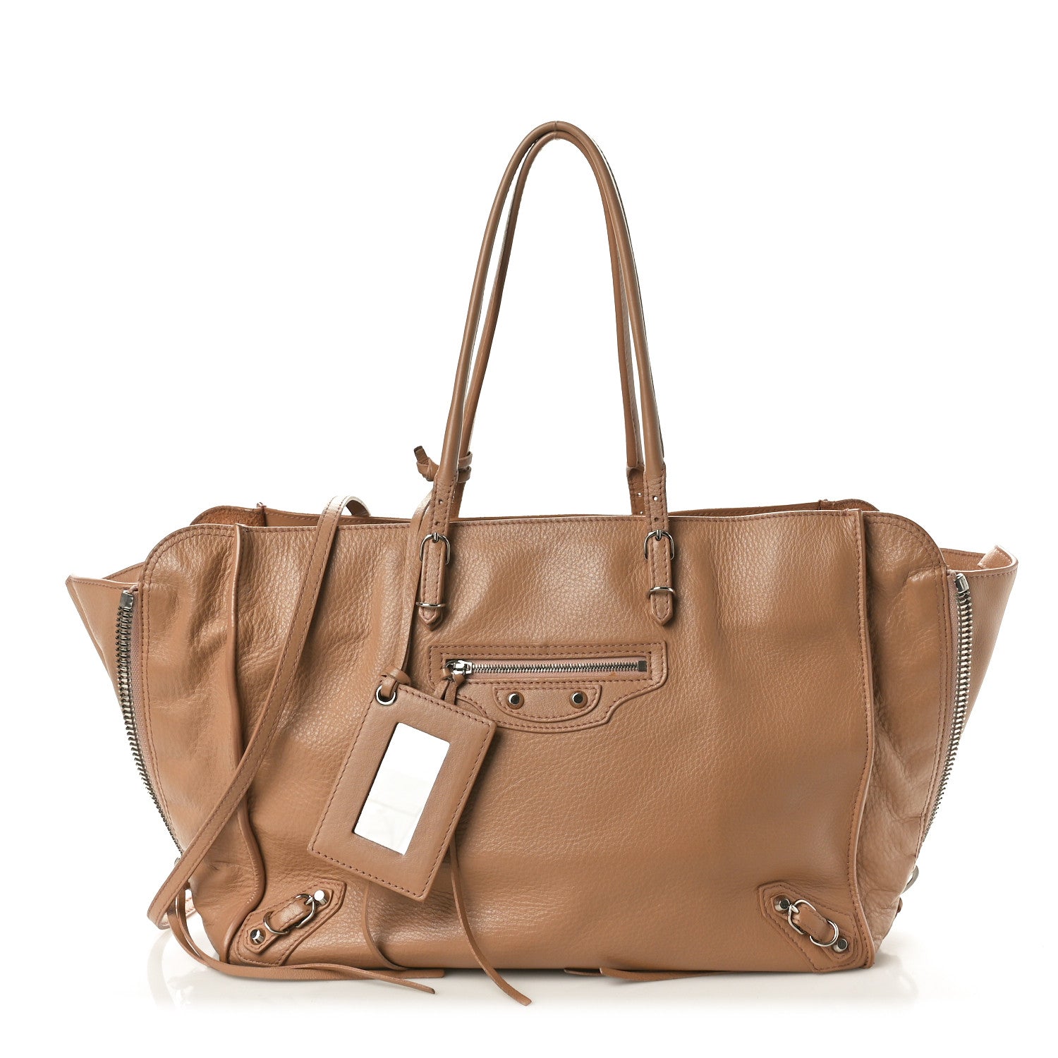 Balenciaga Veau Papier B4 Zip Around Tote Rose Des Sables 3 of 12