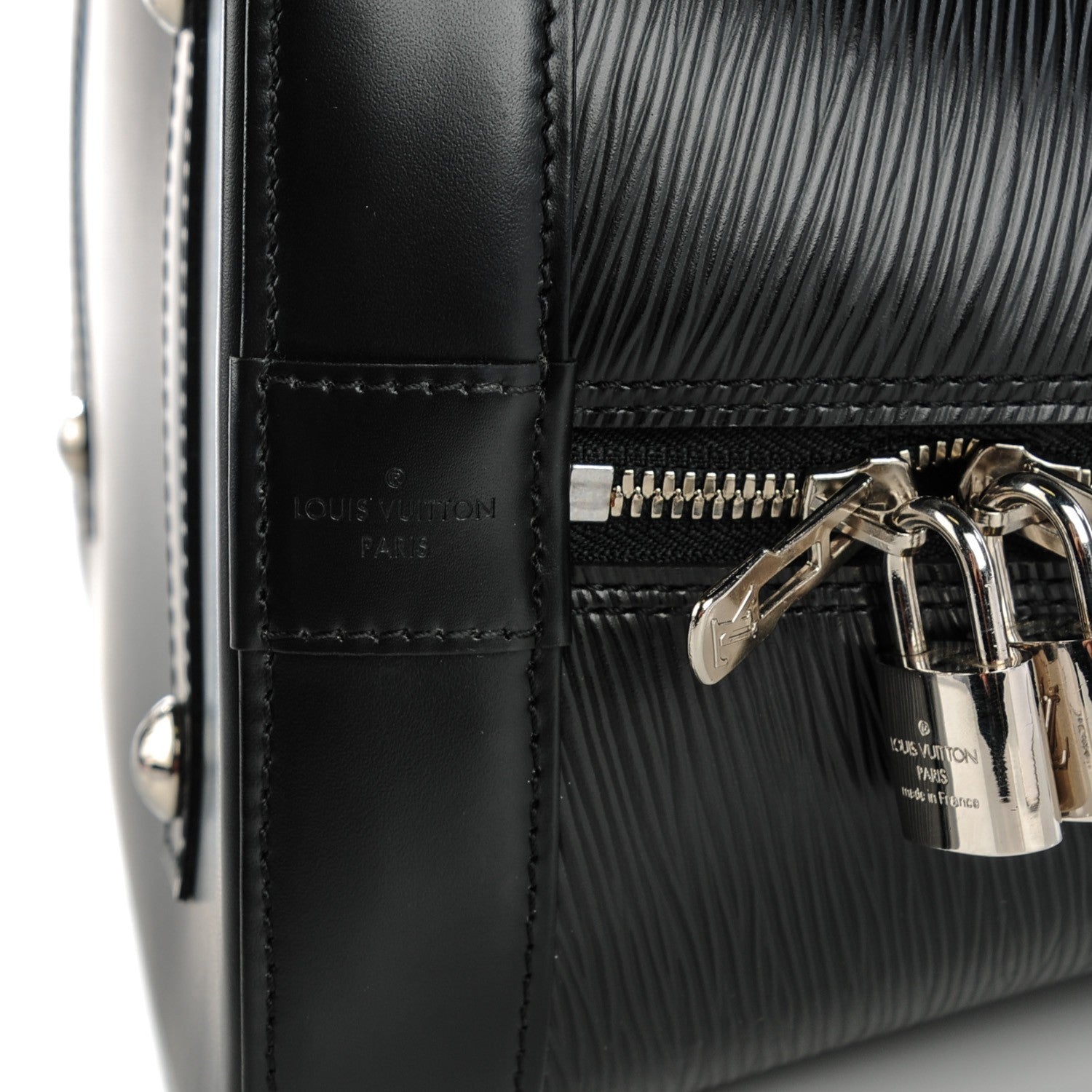 Louis Vuitton Epi Alma GM Black 6 of 8