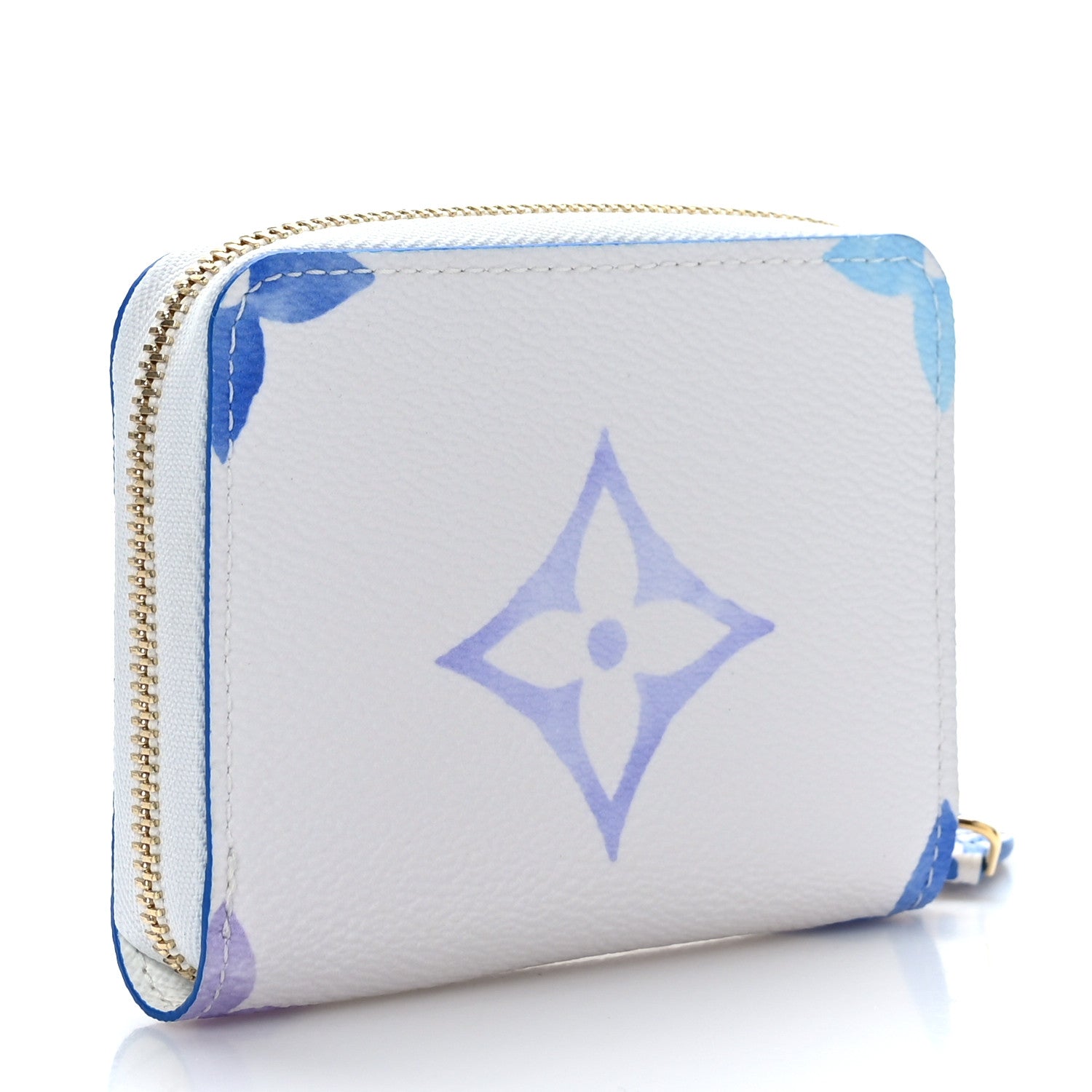 Louis Vuitton Monogram Giant By The Pool Zippy Coin Purse Blue 3 of 6