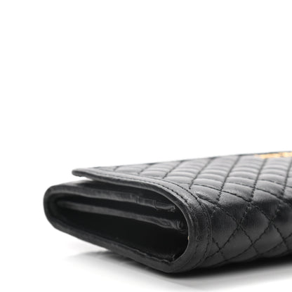 Prada Soft Calfskin Quilted Chain Wallet Black 11 of 17