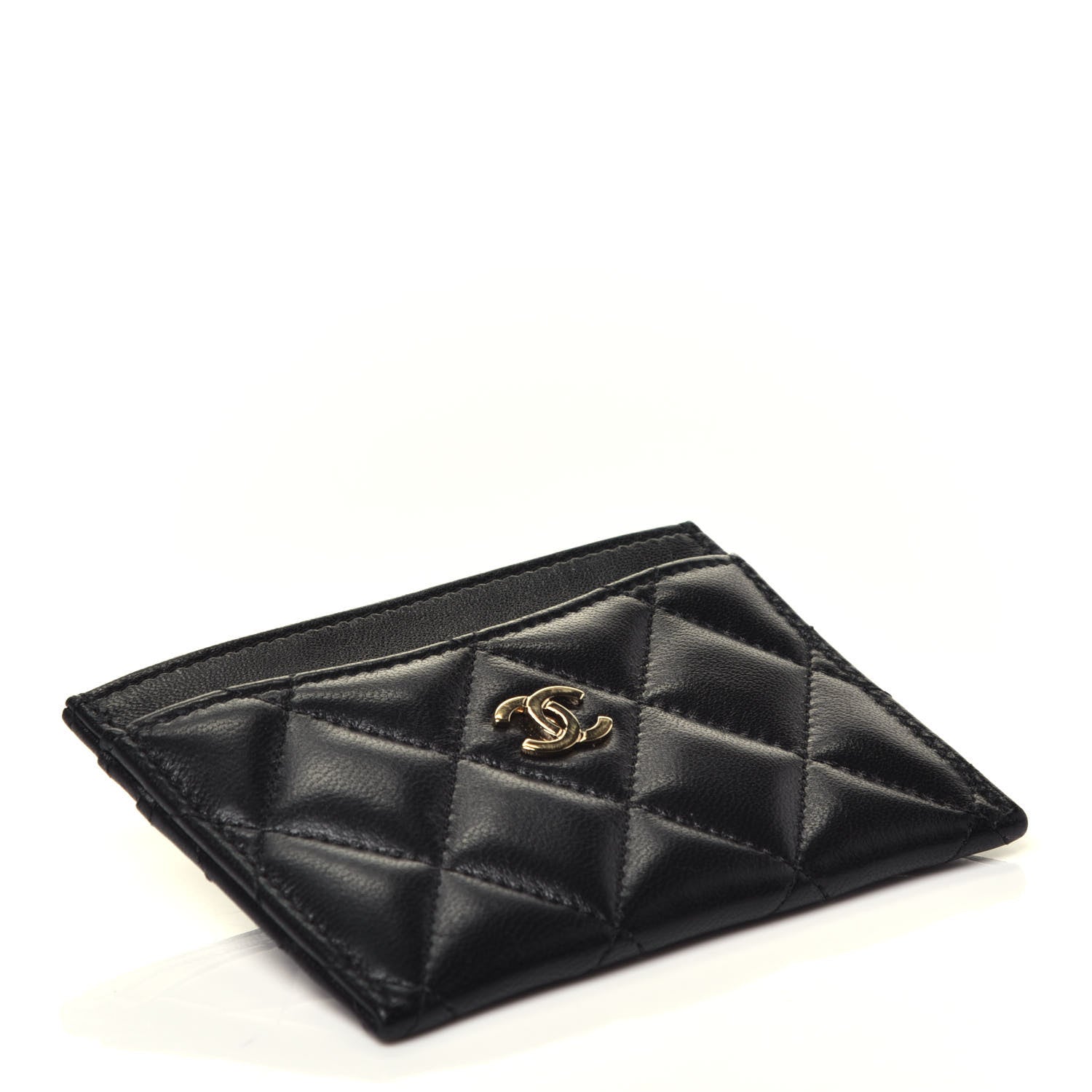 Chanel Lambskin Quilted Card Holder Black 4 of 8