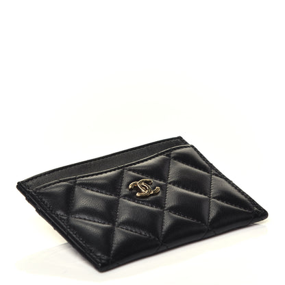 Chanel Lambskin Quilted Card Holder Black 4 of 8