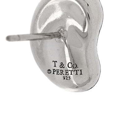 Tiffany Sterling Silver 12mm Elsa Peretti Bean Earrings 4 of 4