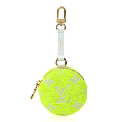 Louis Vuitton Fabric LV Match Ellipse BB Round Coin Purse Yellow 1 of 5