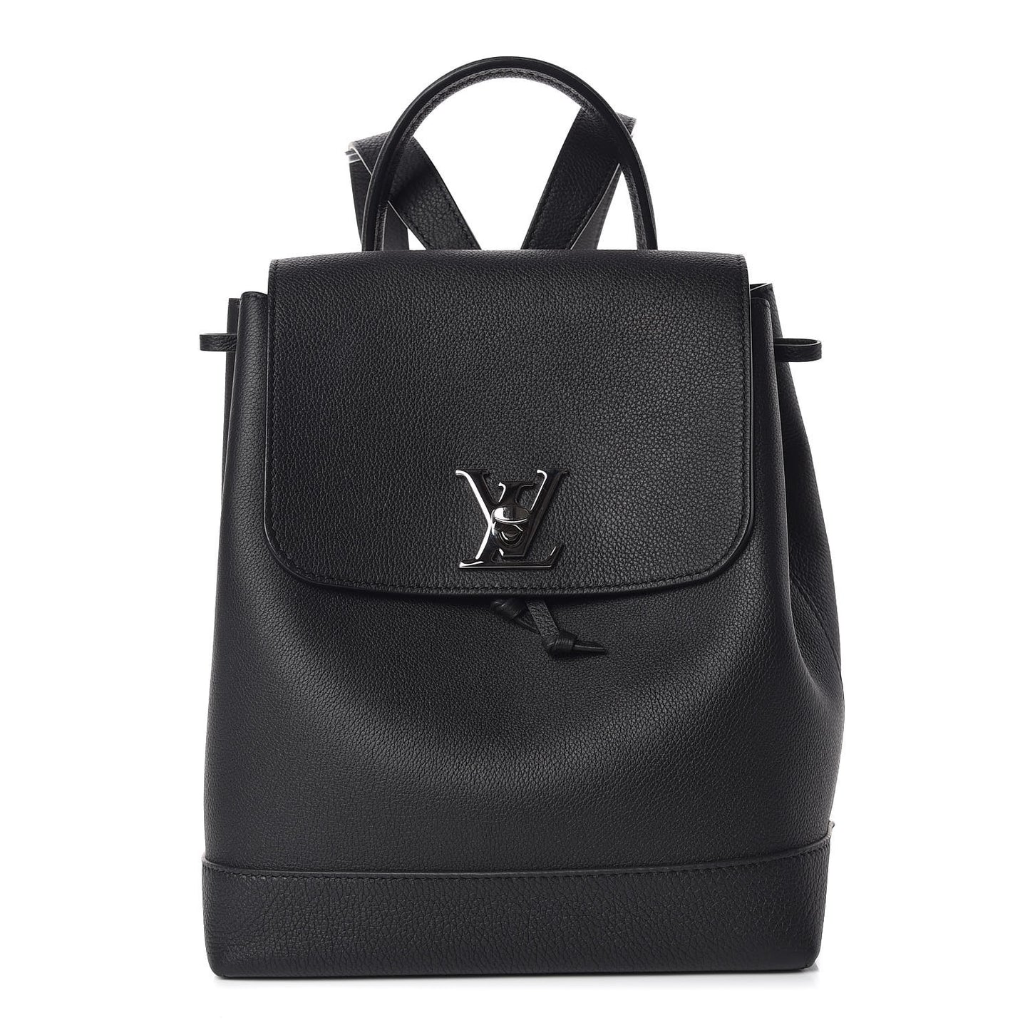Calfskin Lockme Backpack Black