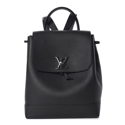 Louis Vuitton Calfskin Lockme Backpack Black 1 of 11