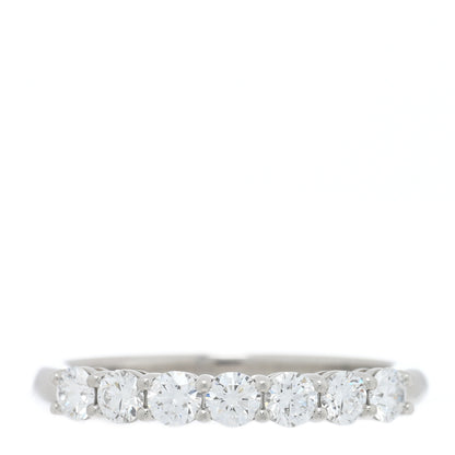 Tiffany Platinum Diamond 3mm Embrace Half Circle Band Ring 52 6 1 of 5