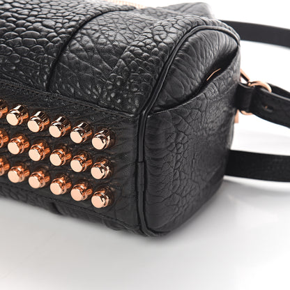Alexander Wang Pebbled Lambskin Mini Rockie Black Rose Gold Hardware 7 of 7