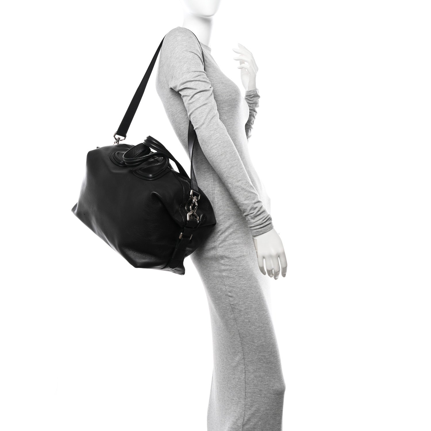 Givenchy Waxy Grained Calfskin Medium Nightingale Black 3 of 14