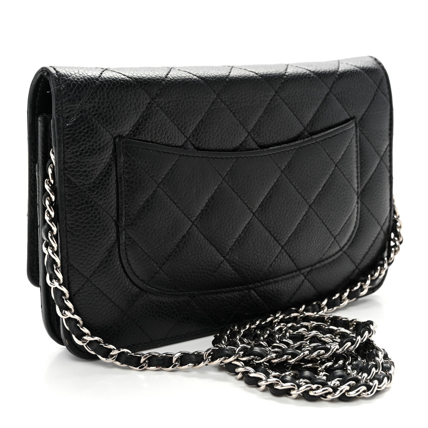 Chanel Caviar Quilted Wallet On Chain WOC Black 3 of 13