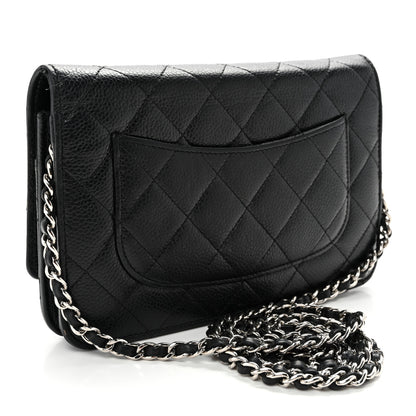 Chanel Caviar Quilted Wallet On Chain WOC Black 3 of 13