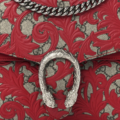 Gucci GG Supreme Monogram Arabesque Medium Dionysus Shoulder Bag Hibiscus Red 9 of 12