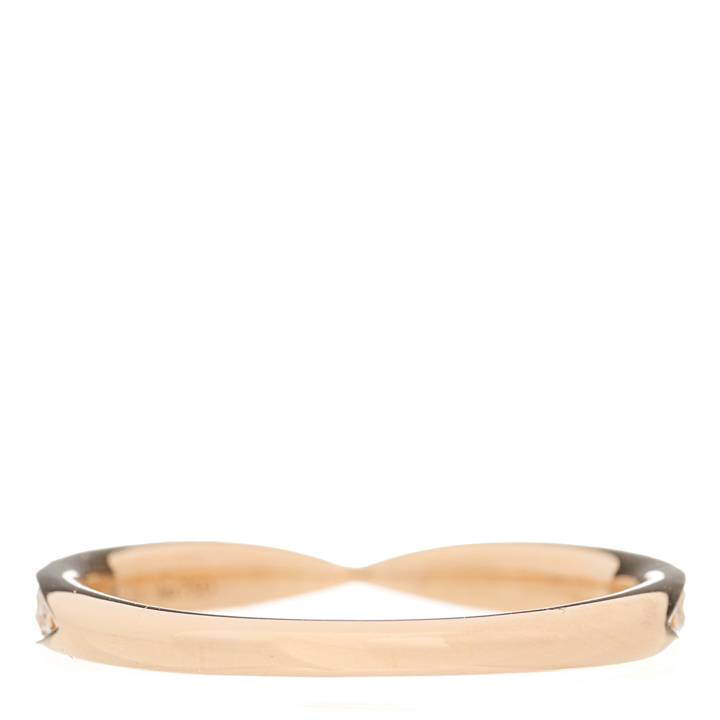 18K Rose Gold Diamond Harmony Band Ring 50 5.25