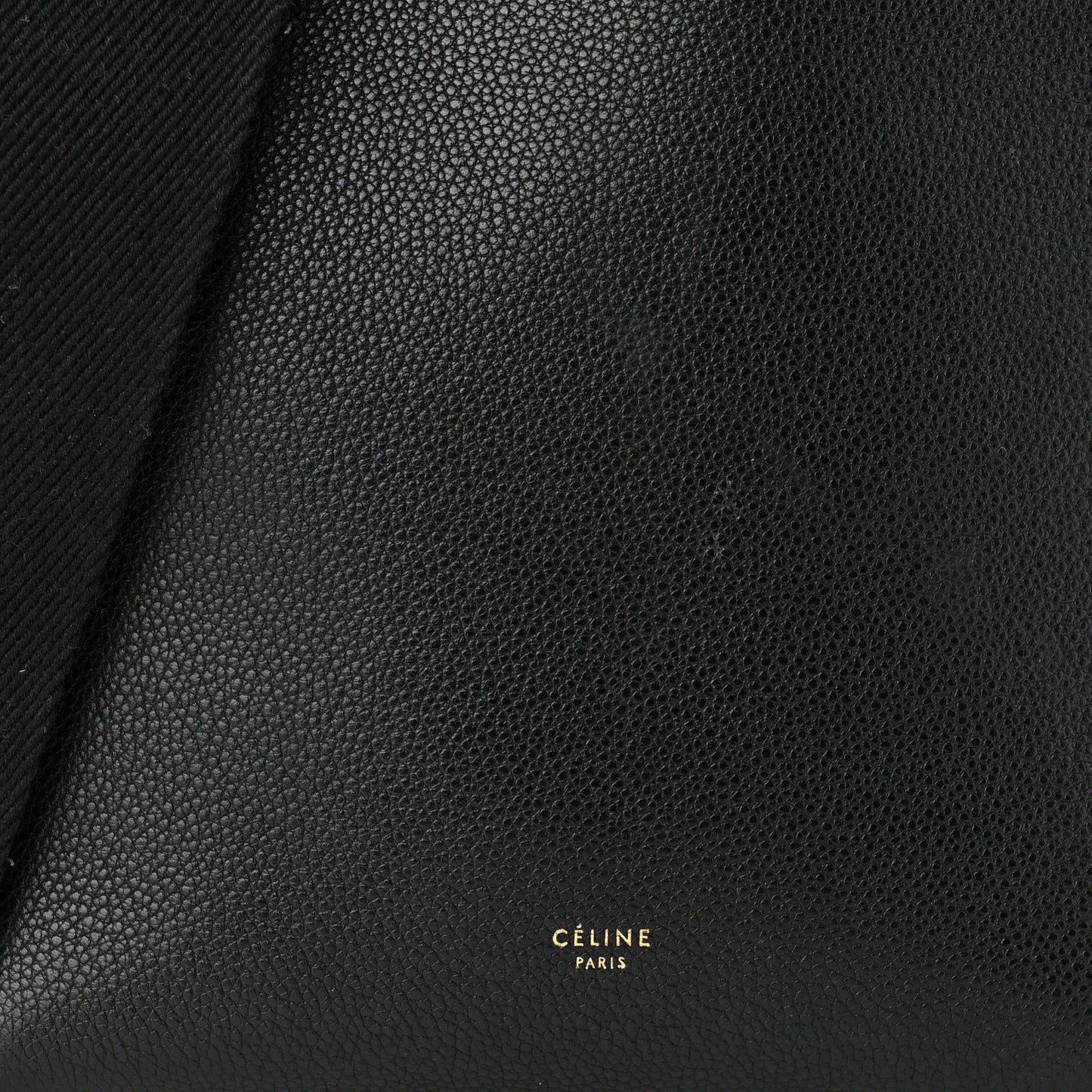Soft Grained Calfskin Small Sangle Bucket Bag Black