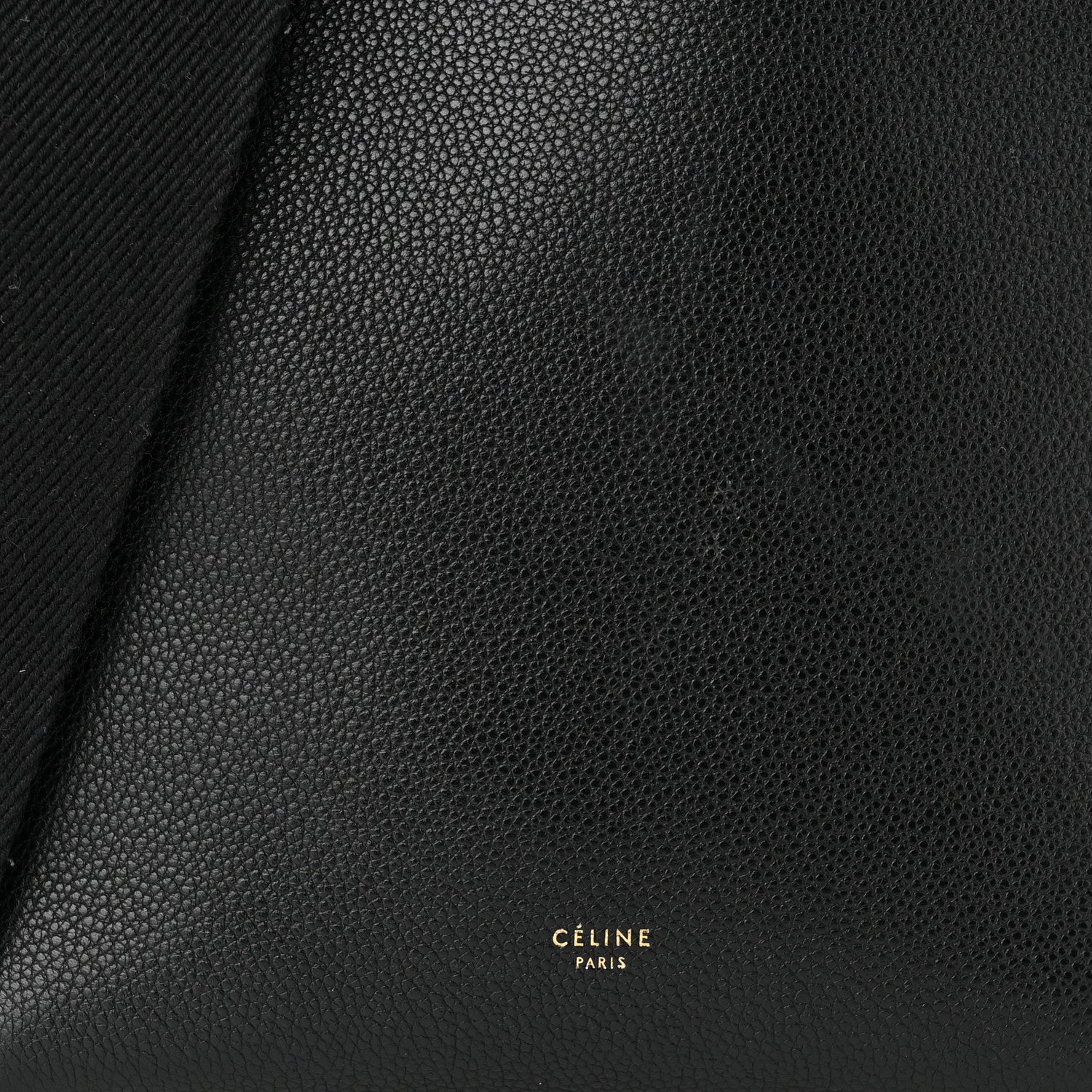 Celine Soft Grained Calfskin Small Sangle Bucket Bag Black 10 of 14