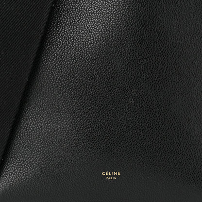 Celine Soft Grained Calfskin Small Sangle Bucket Bag Black 10 of 14