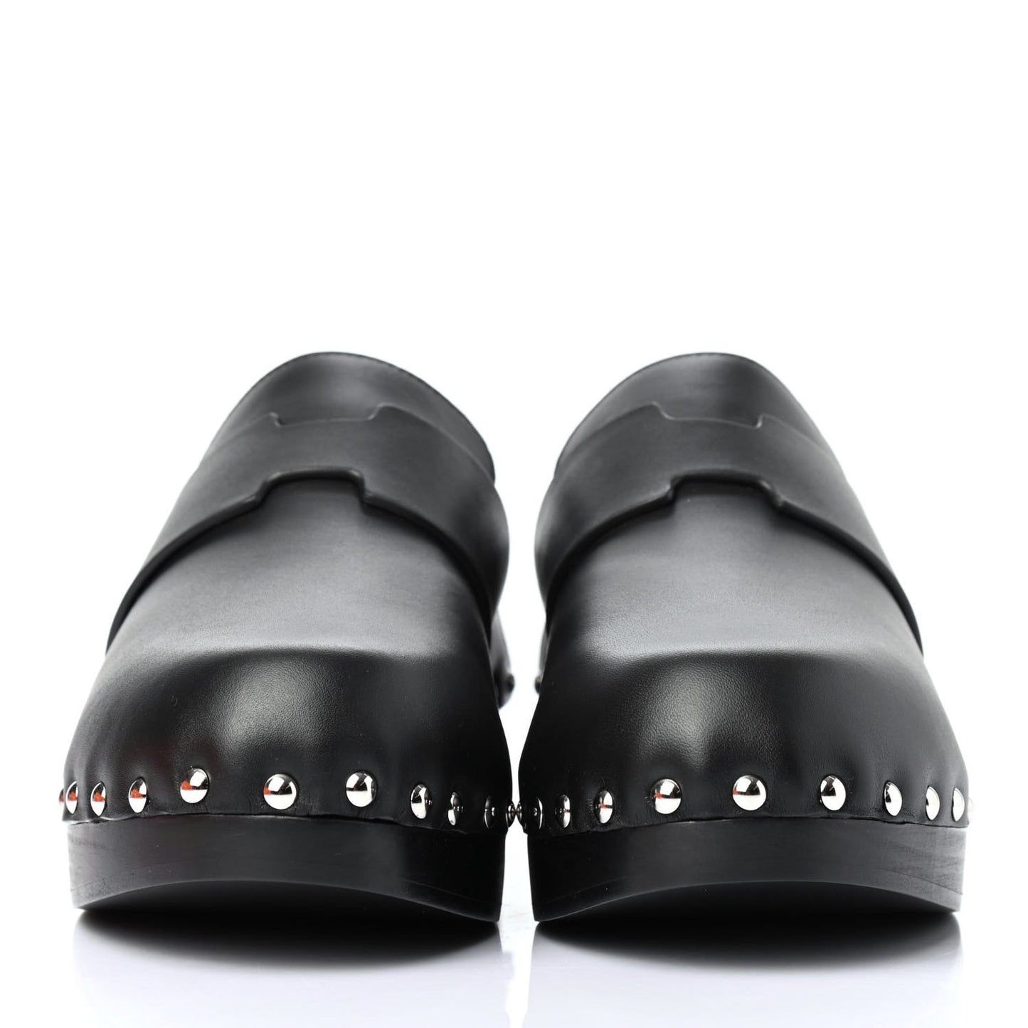 Calfskin Calya Mules 38 Black