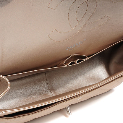 Chanel Metallic Lambskin Jumbo Double Flap Light Gold 5 of 8