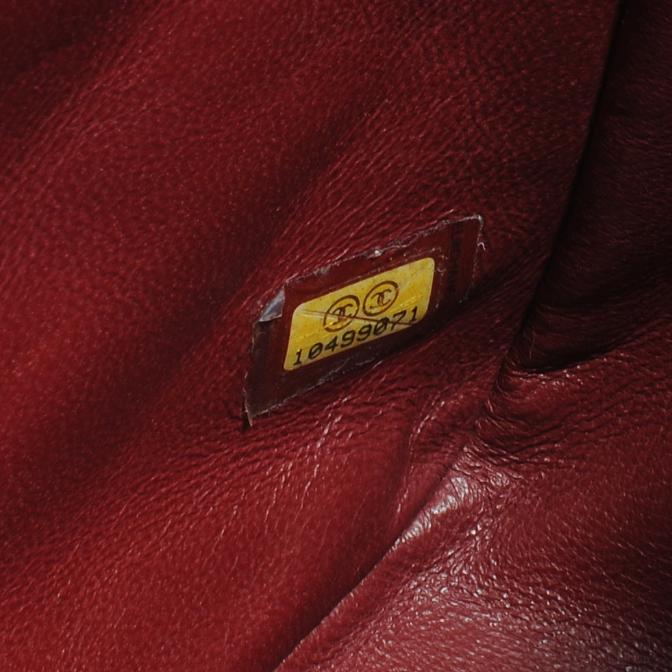 Chanel Caviar Jumbo Single Flap Red 8 of 8