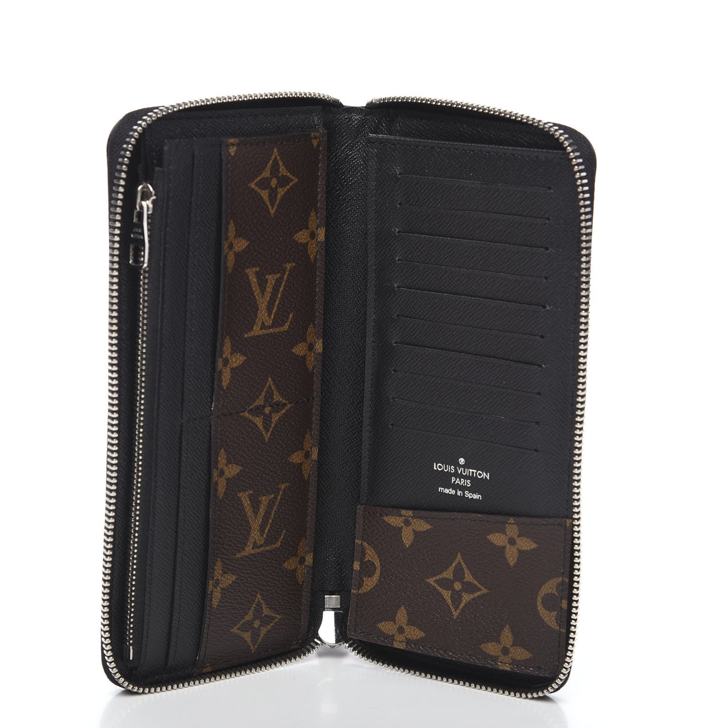 Monogram Macassar Vertical Zippy Wallet