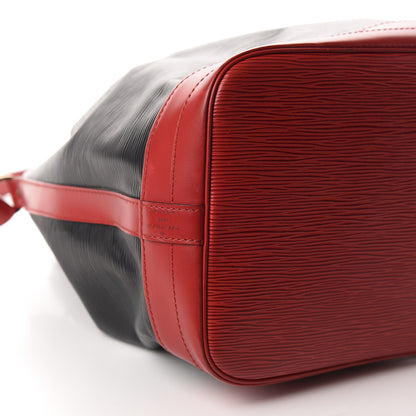 Louis Vuitton Epi Bi-Color Noe Castillan Red Black 9 of 11