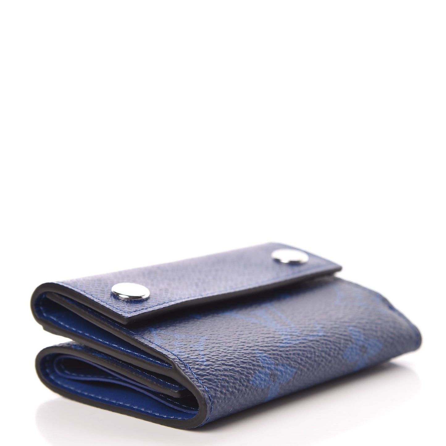Monogram Taiga Discovery Compact Wallet Cobalt