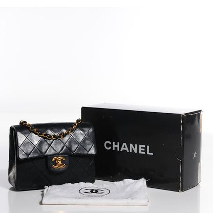Chanel Lambskin Quilted Mini Square Flap Black 10 of 10