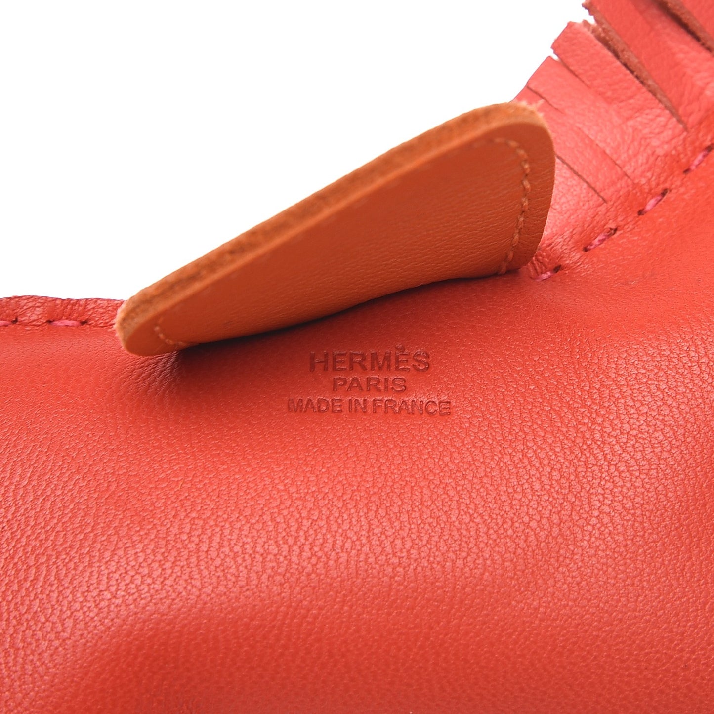 Milo Lambskin Grigri Rodeo Horse Bag Charm MM Rouge Rose Indien Jaipur Feu