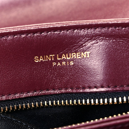 Saint Laurent Calfskin Y Quilted Monogram Toy Loulou Monogram Crossbody Bag Rouge Legion 6 of 9