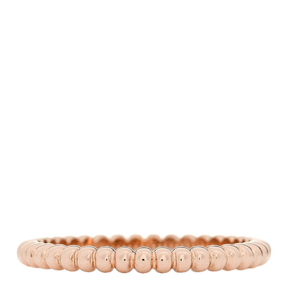 Van Cleef & Arpels 18K Rose Gold Small Perlee Ring 56 7.5 3 of 5