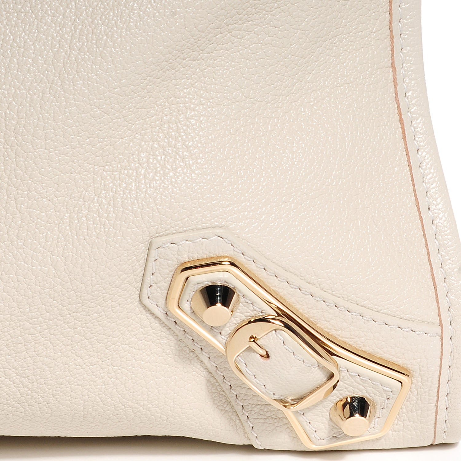 Balenciaga Chevre Gold Metallic Edge Hardware City Cream 8 of 14