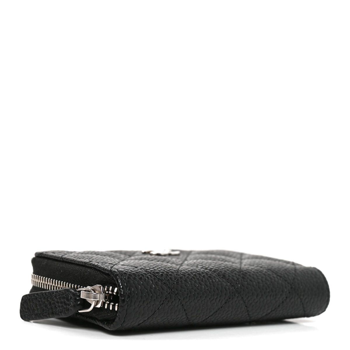 Chanel Caviar Quilted Zip Coin Purse Black 4 of 8