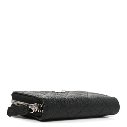 Chanel Caviar Quilted Zip Coin Purse Black 4 of 8