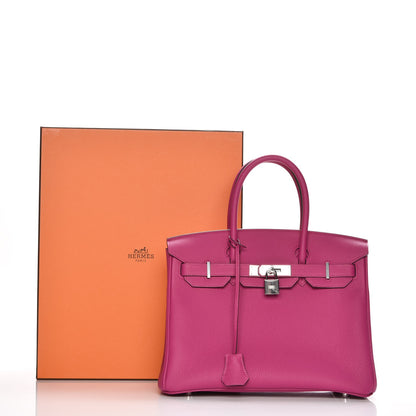 Hermes Togo Birkin 30 Rose Pourpre 29 of 29