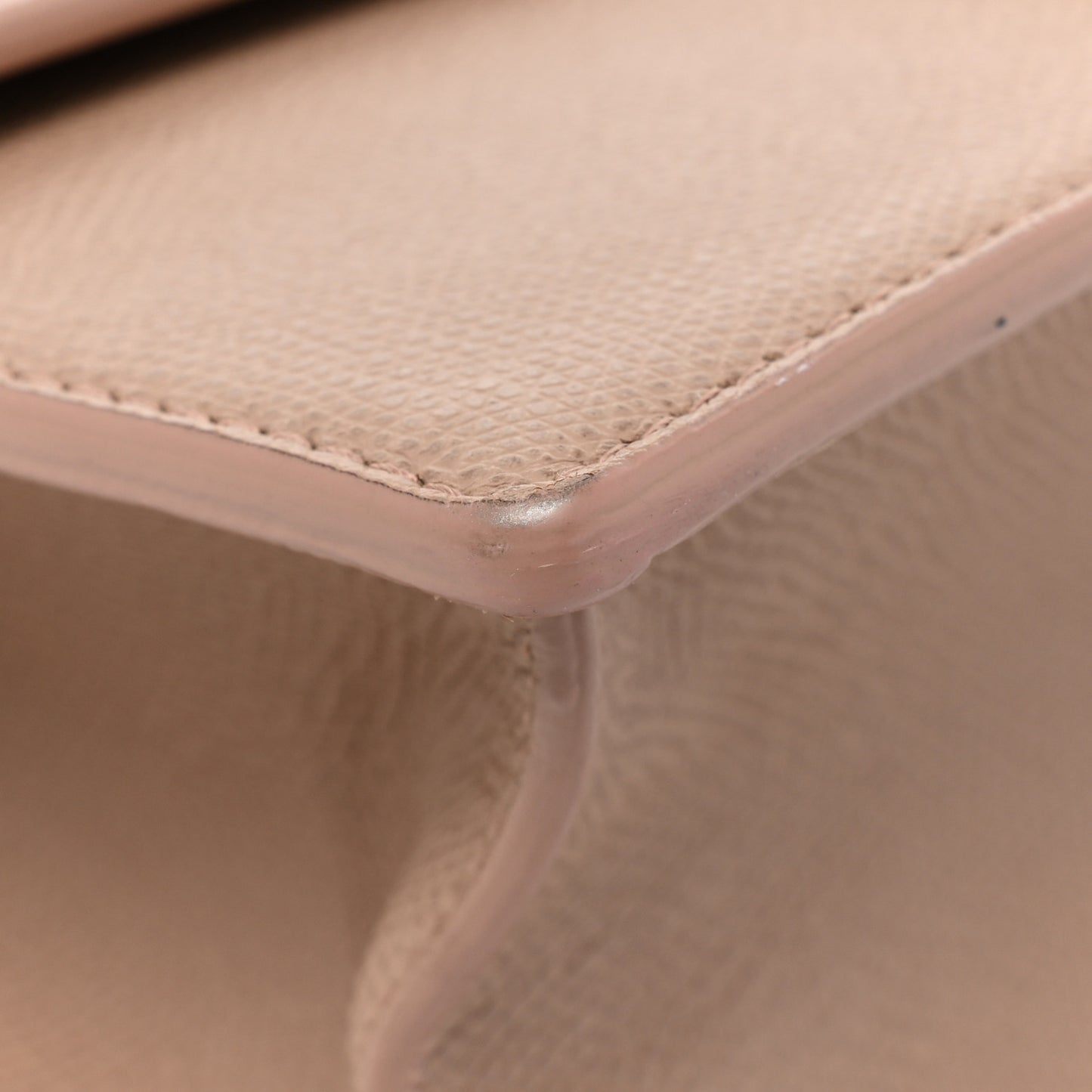 Grained Calfskin 30 Montaigne Chain Flap Bag Blush